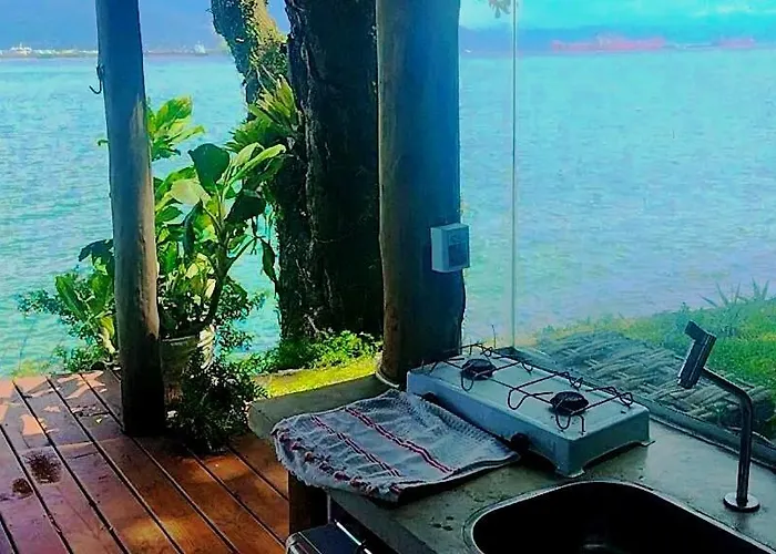 Studio A Beira Mar Em Ilhabela Com Vista Deslumbrante Ib0001